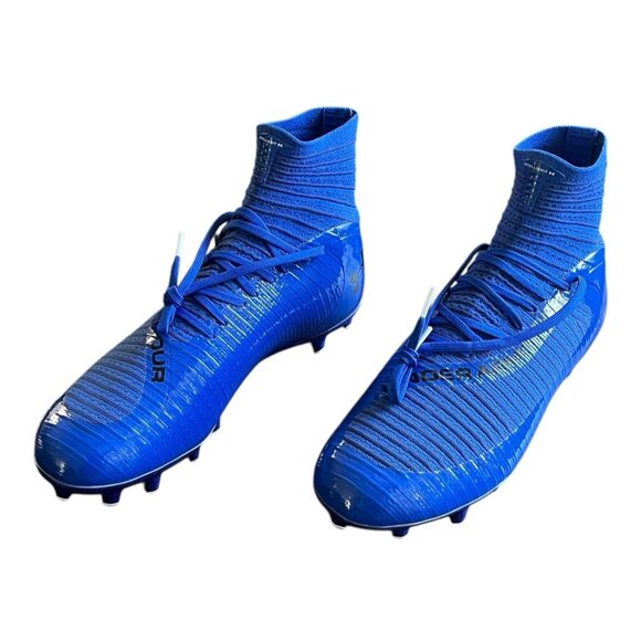 Under Armour Highlight 2 MC Knit Men's Football Cleats Royal Size 11 3027304-400 - Picture 7 of 10